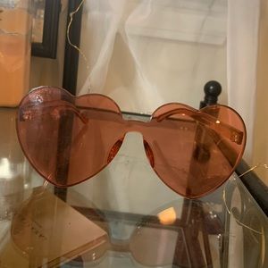 Red Heart Framed Sunglasses